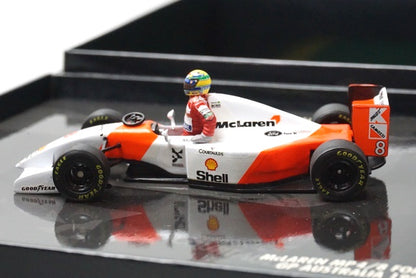 1:43 MINICHAMPS 540414341 McLaren MP4/8 Ford 1993 #8 AYRTON SENNA Celebration Gift Box