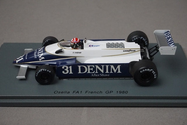 1:43 SPARK S4851 Ozella FA1 French GP E.Cheever 1980 #31