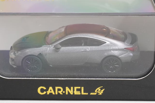 CN640031 CAR-NEL 1:64 Lexus RC F "F 10th Anniversary" Matt Marcury Grey Mica