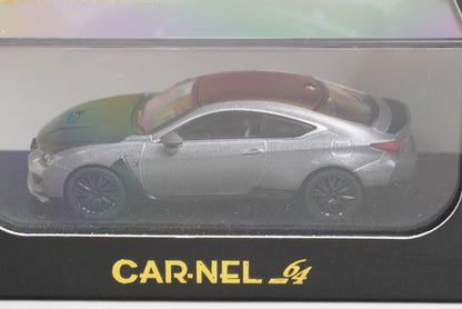 CN640031 CAR-NEL 1:64 Lexus RC F "F 10th Anniversary" Matt Marcury Grey Mica
