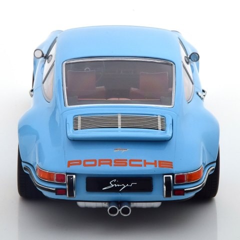 [ Pre-order ] KKDC180441 KK Scale 1:18 Porsche Singer 911 Coupe light blue/orange
