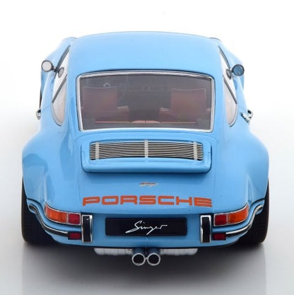 [ Pre-order ] KKDC180441 KK Scale 1:18 Porsche Singer 911 Coupe light blue/orange