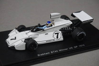 1:43 Spark S4344 Braham BT44 Winner, United States GP 1974 #7 C. Reutemann model car