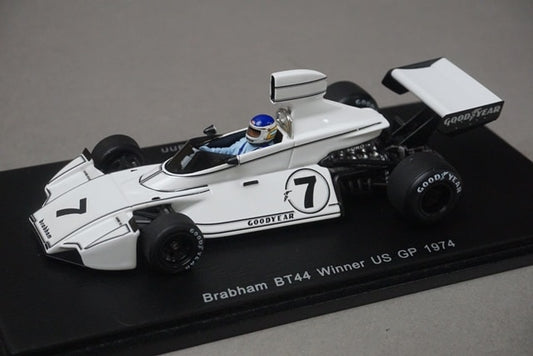 1:43 Spark S4344 Braham BT44 Winner, United States GP 1974 #7 C. Reutemann model car