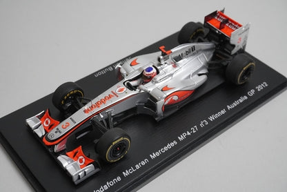 1:43 SPARK S3044 Vodafone McLaren Mercedes MP4-27 Australian GP 2012 winner #3 Jenson Button