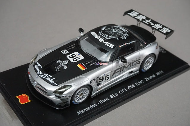 1:43 SPARK SA016 Mercedes-Benz SLS GT3 #96 ILMC Zhuhai 2011 M.Hakkinen