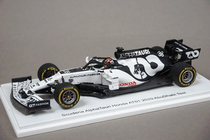 1:43 SPARK FS40 F1 Bulletin Limited Honda Alpha Tauri AT01 2020 Abu Dhabi Test #38 Yuki Tsunoda "First Step"