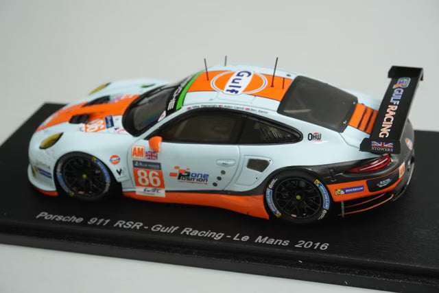 1:43 SPARK S5141 Porsche 911 RSR Gulf Racing LM 2016 #86 M. Wainwright model car