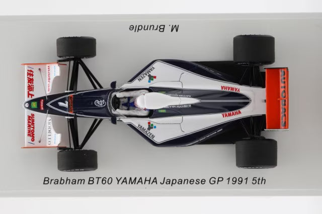 ROMU034 Spark 1:43 ROMU Custom Brabham BT60 Yamaha F1 Japanese GP 1991 #7 M. Brundle 5th