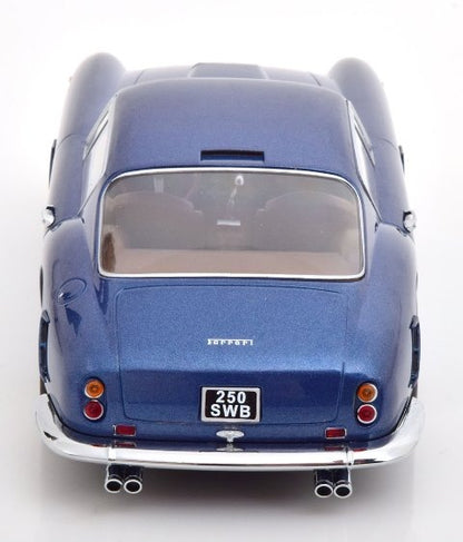KKDC180763 KK scale 1:18 Ferrari 250 GT SWB, Berlinetta Passo Corto, 1961, blue-metallic