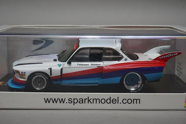 1:43 SPARK SG376 BMW 3.5 CSL Turbo #1 Silverstone 6h 1976 R.Peterson G. Nil