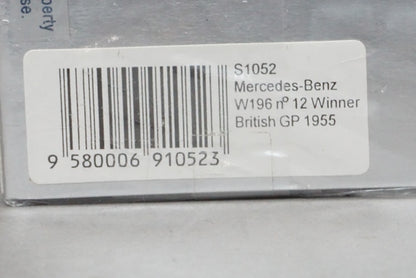 1:43 SPARK S1052 Mercedes Benz W196 British GP Winner S. Moss 1955 #12