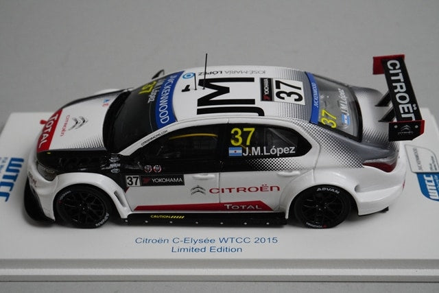 1:43 SPARK SPK-ES-1608 Citroen C-Elysee WTCC 2015 #37 Jose Maria Lopez model car