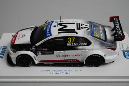 1:43 SPARK SPK-ES-1608 Citroen C-Elysee WTCC 2015 #37 Jose Maria Lopez model car