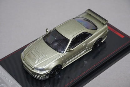 1:64 Ignition model IG1873 Nissan NISMO R34 GT-R Z-tune Green Metallic model car