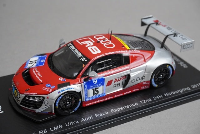 1:43 SPARK SG187 Audi R8 LMS ultra Audi Race Experience Nurburgring 24H 12th place 2015 #15 model car