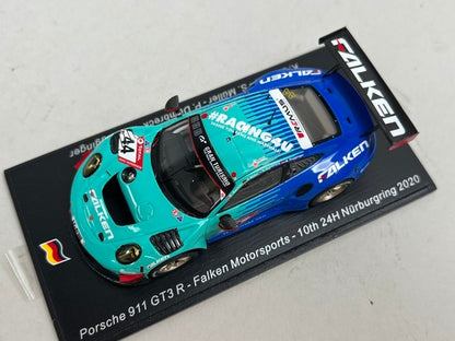 1:43 SPARK SG689 Porsche 911 GT3 R Falken Motorsports Nurburgring 24h 2020 #44