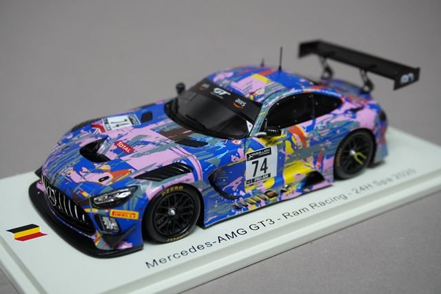 1/43 SPARK SB410 Mercedes AMG GT3 Ram Racing SPA 24H 2020 #74 model car