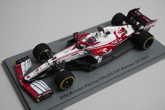 1:43 SPARK S7662 Alfa Romeo Racing ORLEN C41 Bahrain GP K.Raikkonen 2021 #7 model car