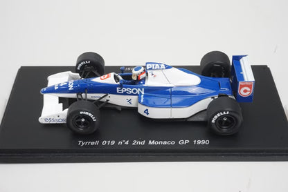 1:43 SPARK S1698 Tyrrell 019 2nd Monaco GP 1990 #4 J.Alesi