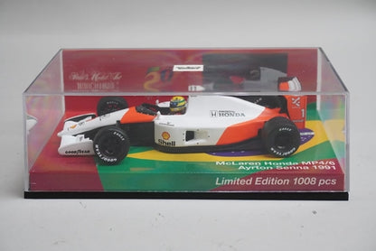 1:43 MINICHAMPS 413910001 McLaren Honda MP4/6 A.Senna 1991 #1 model car