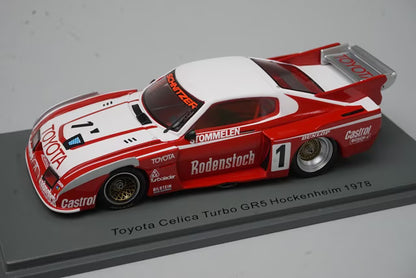 1:43 Spark S7701 Toyota Celica Turbo GR5 Hockenheim 1978 #1 R.Stommelen model car