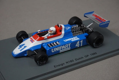 1:43 SPARK S5307 Ensign N180 Dutch GP 1980 #41 G.Reese model car