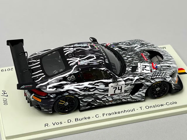 1:43 SPARK SB268 Mercedes AMG GT3 Ram Racing 2nd Pro-Am Cup class SPA 24h 2019 #74