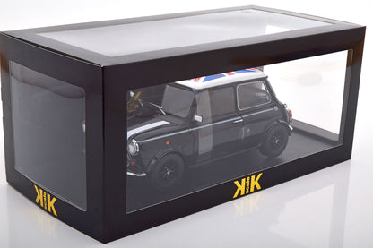 KKDC120052R KK scale 1:12 Mini Cooper 1990 Black / White Union Jack RHD model car