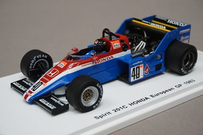 1:43 SPARK ROMU031 Spirit 201C Honda European GP 1983 S.Johansson Spirit Honda Last Race