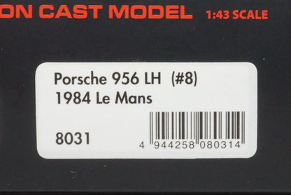 1:43 HPI 8031 Porsche 956 LH Le Mans 1984 #8 J.L.Schlesser/S.Johansson/M.de Narvaez