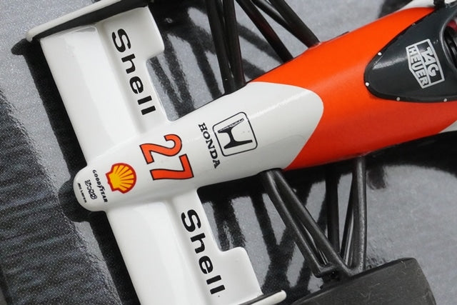 1:43 MINICHAMPS 539904327 McLaren Honda MP4/5B 1990 A.Senna #27 Suzuka Legend model car