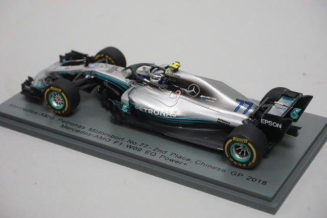 1:43 SPARK S6053 Mercedes AMG Petronas W09 EQ China GP 2018 #77 V.Bottas