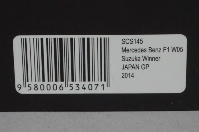 1:43 SPARK SCS145 Mercedes Benz F1 W05 Suzuka 2014 Japan GP Winner #44 L.Hamilton