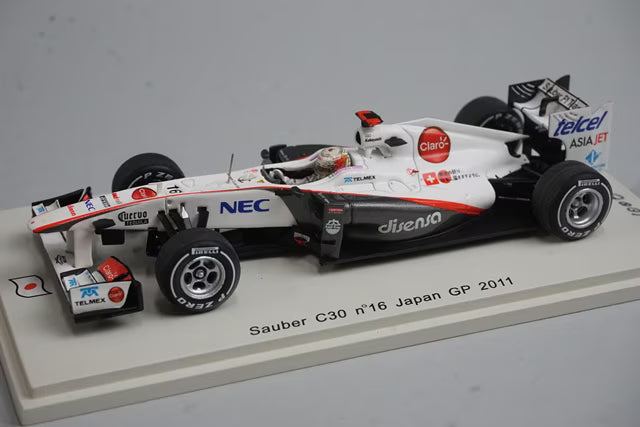 1:43 SPARK SJ006 Sauber C30 Japan GP 2011 #16 Kamui Kobayashi