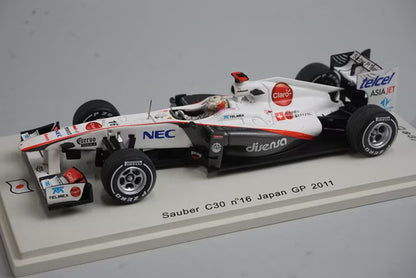1:43 SPARK SJ006 Sauber C30 Japan GP 2011 #16 Kamui Kobayashi