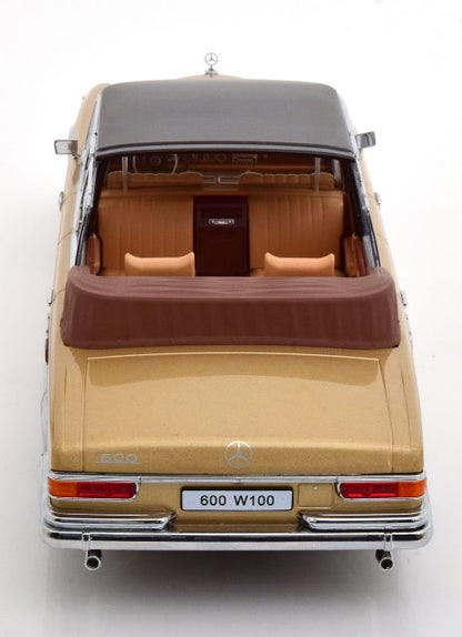 KKDC181183 KK scale 1:18 Mercedes 600 W100 Landaulet 1964 Gold