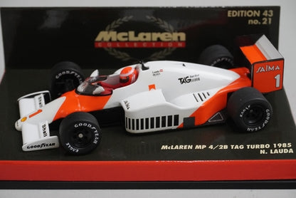 1:43 MINICHAMPS 530854301 McLaren MP4/2B TAG Turbo 1985 #1 N.Lauda model car