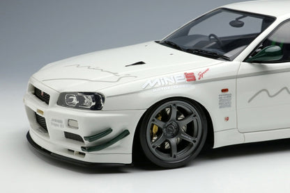 IM073 Make Up IDEA 1:18 Mine's Skyline GT-R BNR34 Vspec N1 2021 Rays wheel