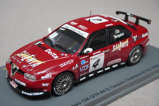 1:43 SPARK S0452 Alfa Romeo 156 GTA ETCC 2003 Champion #4 G.Tarquini