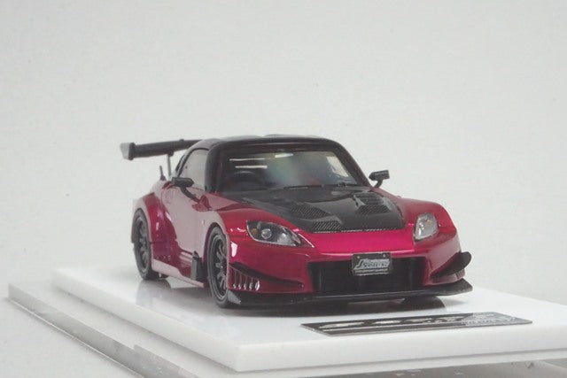 20F02-02 onemodel 1:64 Honda S2000 J's Racing Transparent Red