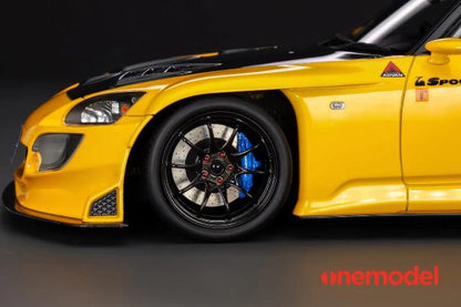 [ Pre-order ] 23A03-04 onemodel 1:18 Honda S2000 Spoon Street Carbon Bonnet Version (Yellow)