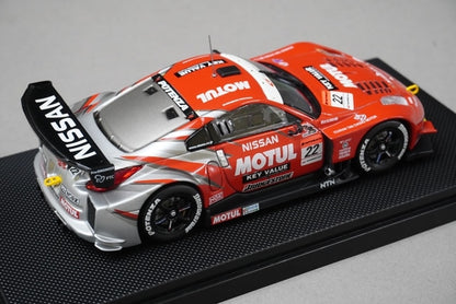 1:43 EBBRO 43722 XANAVI NISMO Z Super GT 2005 Malaysia #1 Silver / Red model car