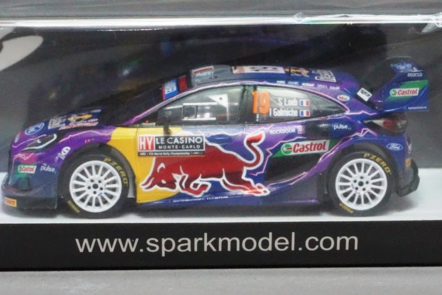 1:43 SPARK S6697 Ford Puma Rally 1 M-SPORT Ford World Rally Team Monte Carlo 2022 Winner #19