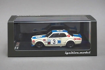 1:43 ignition model IG0167 Nissan Skyline 2000GT-R (KPGC10) 1971 Fuji Masters 250km #3