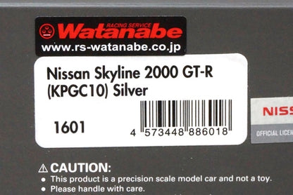 1:43 ignition model IG1601 Nissan Skyline 2000 GT-R KPGC10 Silver