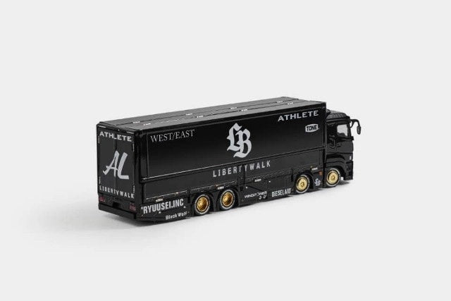 KS073-302 Gaincorp Products GCD 1:64 Mitsubishi Fuso LB-TRUCKS Super Great Transporter Black