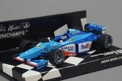 1:43 MINICHAMPS 430980096 Benetton Playlife 1998 Launch ver. A.Wurz #6