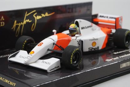 1:43 MINICHAMPS 539934308 McLaren Honda MP4/8 Suzuka 1993 Last Run #8 A.Senna