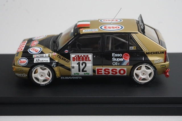 1:43 HPI 8062 Lancia Delta HF Integrale ESSO 1993 San Remo #12 Black x Gold